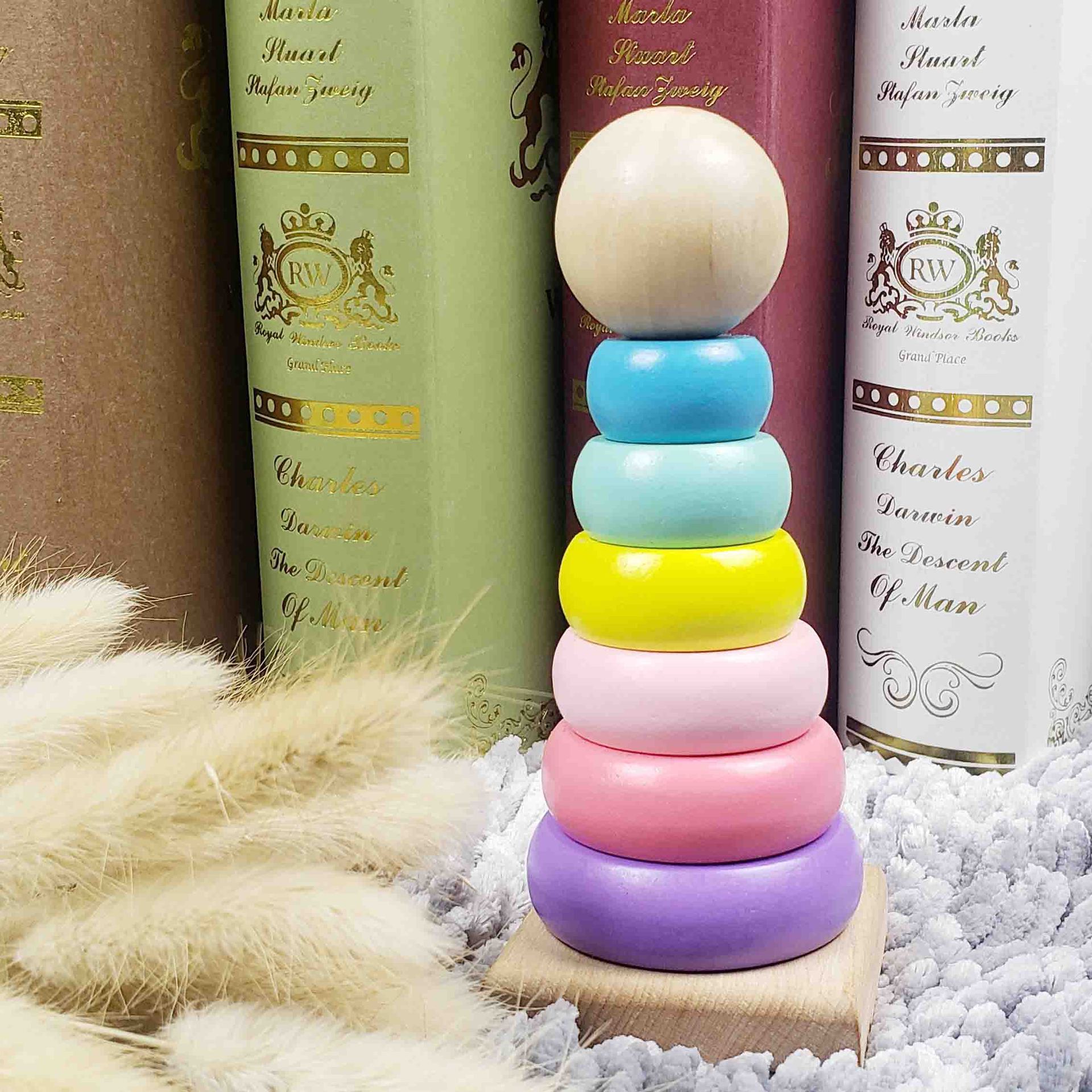 Rainbow Tower Stacking Rings